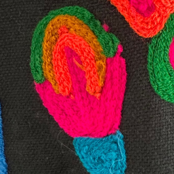 Vintage Boho Embroidered Coat Size Medium - Picture 9 of 9